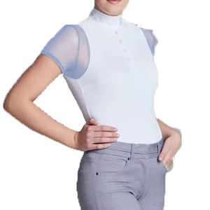 การผลิตที่มีคุณภาพสูงผู้หญิงเสื้อผ้าขี่ม้าแสดงเสื้อแขนยาวขี่ม้าเสื้อผ้าผู้หญิงแสดงเสื้อสําหรับขาย - Product Image 4