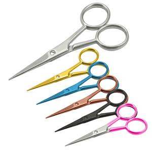 Tijeras afiladas para cutículas de larga duración, minitijeras de bordado japonesas de acero inoxidable niqueladas en Color dorado de plasma - Product Image 4