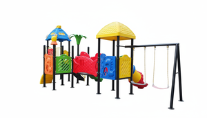 Thương mại sân chơi ngoài trời trượt thiết lập cho trẻ em với đường hầm leo tường cầu LLDPE nhựa thép CHƠI thiết bị - Product Image 3