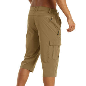 Pantalones cortos cargo transpirables de algodón 100% personalizados para hombre técnicas bordadas sólidas bolsillos múltiples para caza táctica al aire libre - Product Image 3