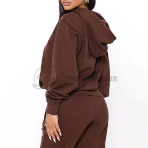 Unisex 2-Piece Customizable Winter Track Suit 100% Organic Cotton Anti-UV Warm <b>Fleece</b> <b>Jogger</b> Pant for Men <b>Women</b> Plus Size - Product Image 6