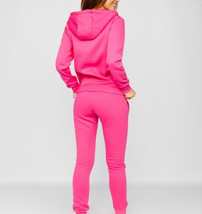 2025 venta superior chándal personalizado Jogger traje de dos piezas mujer chándal conjunto 100% algodón mujeres chándal OEM mantenido - Product Image 3