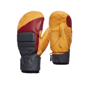 Gants de ski en cuir imperméables respirants et isolés thermiquement à doigts entiers légers pour la pratique du snowboard, usage en plein air pour hommes en hiver - Product Image 1