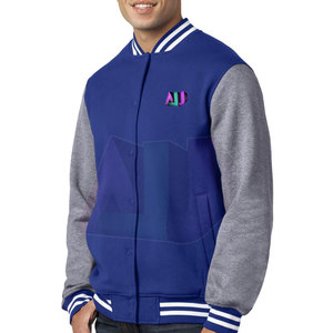 Chaqueta Universitaria de Invierno para Hombre, Nueva Llegada, Precio Económico, Cuello Alto, Diseño Personalizable en la Parte Delantera, Servicio OEM, Ecológica y Transpirable - Product Image 4