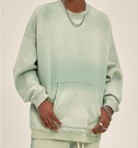 Sweat à capuche Vintage Stone Acid Wash pour hommes de haute qualité Logo personnalisé Meilleure vente pour l'hiver Prix raisonnable Lettre anti-rétrécissement - Product Image 2
