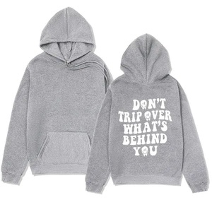 Sweat à capuche thermique surdimensionné de luxe lourd polaire Hip Hop en coton personnalisé de haute qualité pour hommes motif d'impression essentiel d'automne - Product Image 5