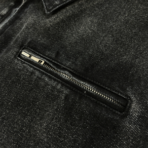 Nouvelle arrivée de vestes en jean pour hommes vente en gros vestes en jean personnalisées pour hommes veste en jean pour hommes - Product Image 4