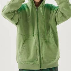 OEM venta al por mayor mejor calidad Sun Faded sudaderas con capucha manga completa transpirable Color personalizado nuevo básico elegante algodón mezclado hombres sudaderas con capucha - Product Image 5