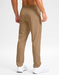 Pantalons décontractés pour hommes avec poches latérales Pantalons pour hommes Sports de plein air Séchage rapide Pantalons pour hommes respirants tricotés Style avant Été Adultes - Product Image 4
