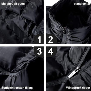 Gilet sans manches léger, respirant, imperméable, doublé en polaire sherpa, veste matelassée décontractée pour l'extérieur, pour la chaleur et le confort - Product Image 4