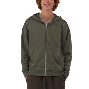 Manufacturer Custom Printed Logo <b>Fleece</b> <b>Zip</b>-<b>Up</b> <b>Hoodie</b> Men High Quality Heavyweight Long Sleeve Unisex Cotton Winter Breathable - Product Image 6