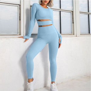 Conjunto de Yoga multicolor con estilo ligero Premium personalizado para hombres bordado Diseño Vintage tela de lona transpirable para gimnasio - Product Image 4