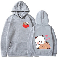 Sweat-shirt à capuche pour homme Bubu et Dudu Panda, imprimé numérique esthétique amusant, style rétro anime, pour l'automne/hiver