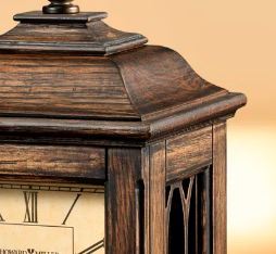 AK Brass Bằng Gỗ Bảng Đồng Hồ Trong Antique Sồi Màu Với Top Vòng Kim Loại Móc Sang Trọng Mảnh Cho Bàn Trang Trí Nội Thất/Kệ Trang Trí Nội Thất - Product Image 4