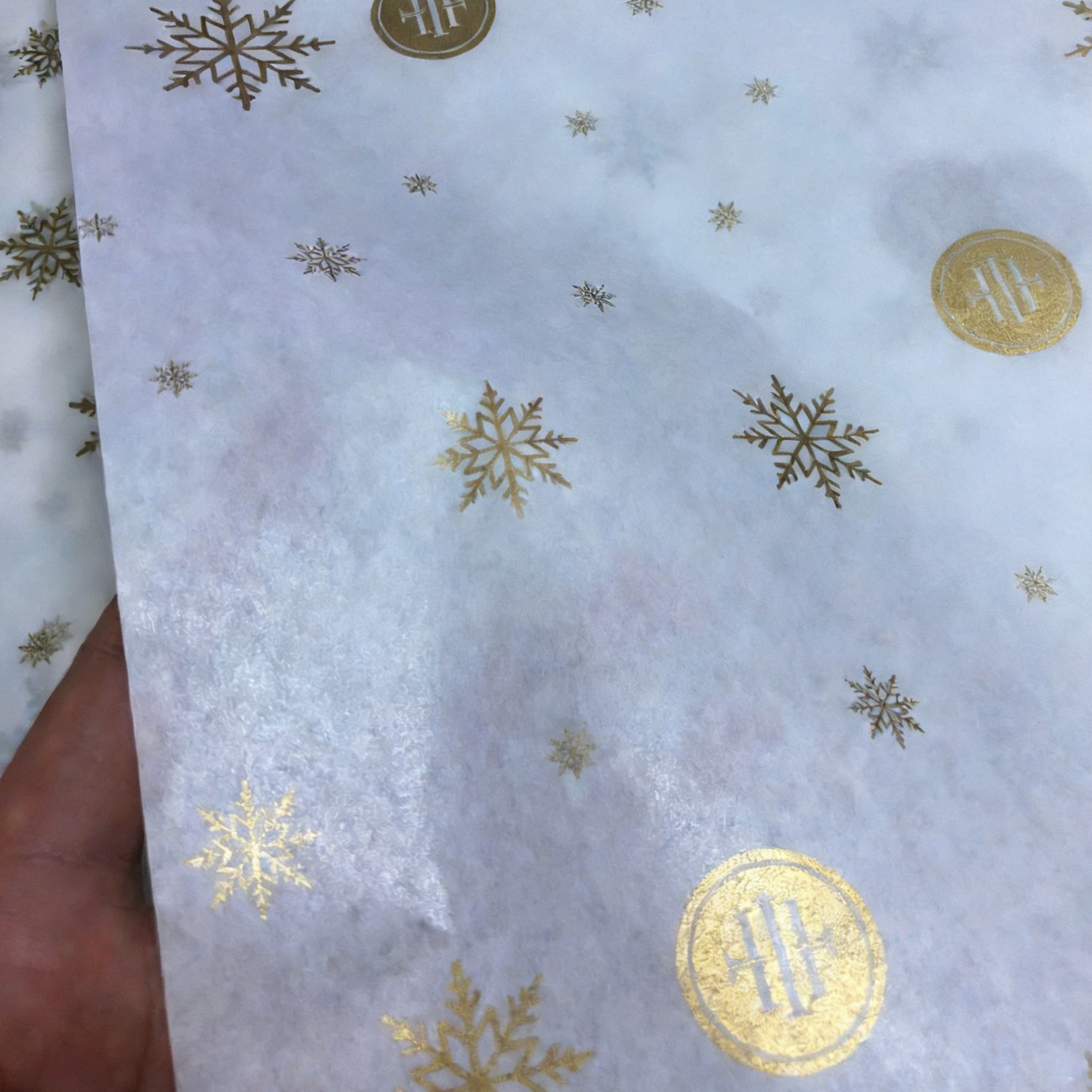 Factory Directly Hot Stamp Logo Recycled White Wrapping Tissue Paper for Packaging Shoes and Clothing in Box