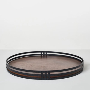 Bandeja para servir con valet de cuero y mármol inscavado moderno, diseño Ins ecológico, platos a precio barato, bandeja para servir platos - Product Image 5