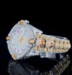 Montre Hip Hop Antique de qualité supérieure avec cadran crâne en diamant Moissanite VVS1 Mouvement automatique Pièce de mode pour hommes femmes - Product Image 5