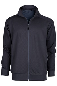 Chaqueta Deportiva para Hombre, Dos Capas de Forro Polar, 20% Lycra, 75% Algodón, 5% Poliéster, 250 GSM, Color Azul Marino - Product Image 4