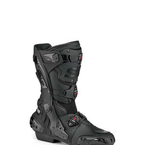 Bottes de moto Sidi Rex à tige haute, doublure en cuir véritable, semelle intérieure en caoutchouc PU, fermeture à bouton, mi-mollet, pour l'été et l'hiver - Product Image 1