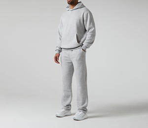 OEM/ODM 100% Coton 465 GSM Poids Lourd Surdimensionné Blanc Décontracté Confortable Jogging à Capuche Streetwear Sweat Respirant - Product Image 2