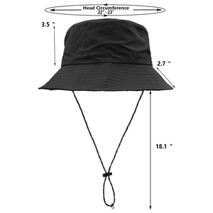 Chapeaux seau à logo personnalisé avec impression brodée Streetwear d'été en plein air Protection solaire mode Fabricant OEM ODM - Product Image 6