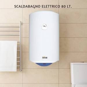 Ferroli Calypso scaldabagno elettrico verticale capacità 80 litri classe energetica C 2 anni di garanzia confezione da 1 - Product Image 3