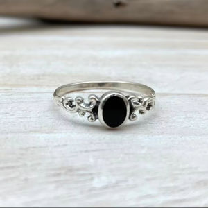 Bijoux pour femmes Bague style bohème en argent 925 Sterling Silver Black Onyx Gemstone Trending Handmade Ring Gift For Love - Product Image 1