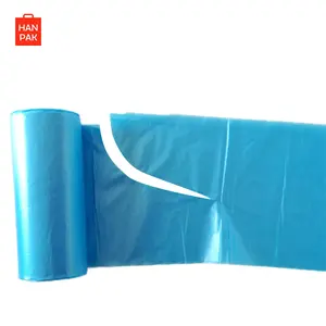S-shape handle garbage bag customized handle plastic bag produced on rolls hot sales product from Viet Nam supplier best price