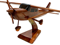 Modelo de Avión de Madera Cessna 150/172/210 a Escala, de Fábrica en Vietnam, Modelos de Helicópteros de Madera para Escritorio