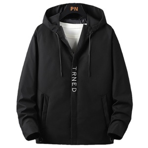 Chaqueta cortavientos con diseño personalizado y con estilo para hombre, sudaderas con capucha para hombre, abrigos impermeables, sudadera con cremallera, chaqueta desmontable para exteriores - Product Image 1