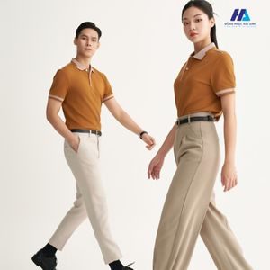 Logo personnalisé hommes et femmes Polo séchage rapide respirant coton polyester coupe régulière polos pour le travail uniforme du personnel - Product Image 4