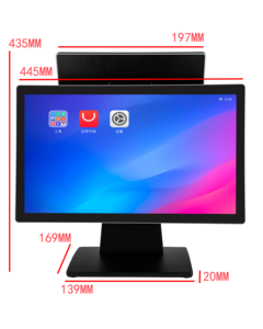 Système de point de vente tout-en-un tactile Android <span class=keywords><strong>Google</strong></span> Gms <span class=keywords><strong>Play</strong></span> Store 18.5/21.5 ODM/OEM Caisse enregistreuse Android 11 Bluetooth 5.2 - Product Image 4