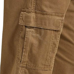 กางเกงคาร์โก้ผู้ชายสไตล์ลำลอง ผ้าฝ้าย 100% เอวกลาง น้ำหนักเบา ระบายอากาศได้ดี เหมาะสำหรับใส่ในชีวิตประจำวันและกิจกรรมกลางแจ้ง - Product Image 6