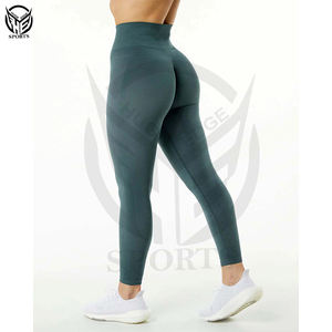 Mallas personalizadas de alta calidad con control de barriga a la moda, pantalones de entrenamiento, mallas de yoga para mujer - Product Image 5