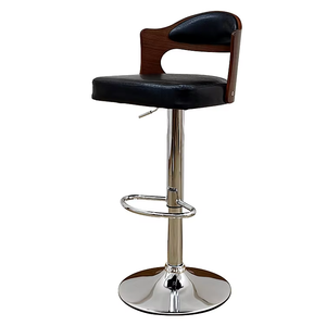 Tabouret <span class=keywords><strong>de</strong></span> <span class=keywords><strong>bar</strong></span> en cuir en <span class=keywords><strong>bois</strong></span> pivotant réglable en métal <span class=keywords><strong>noir</strong></span> tabouret <span class=keywords><strong>de</strong></span> <span class=keywords><strong>bar</strong></span> en <span class=keywords><strong>bois</strong></span> chaises <span class=keywords><strong>de</strong></span> <span class=keywords><strong>bar</strong></span> hautes pour <span class=keywords><strong>bar</strong></span> <span class=keywords><strong>de</strong></span> restaurant <span class=keywords><strong>de</strong></span> cuisine - Product Image 1