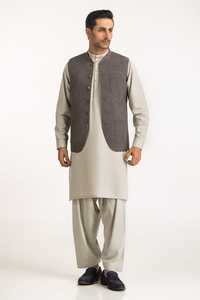 Ropa de hombre musulmana superventas al por mayor servicio OEM vestido Shalwar Kameez ropa informal suave de hombre color sólido Salwar Kameez - Product Image 5