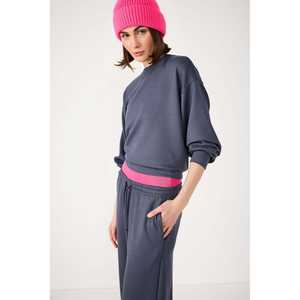 Sweat-shirt en coton à col rond - Product Image 1