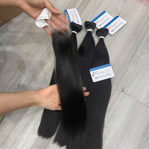 Extensiones de Cabello Natural Liso 2x6 con Cierre HD, Precio de Fábrica 2026, Nudos Pequeños Pre-arrancados, Cierre Suizo HD - Product Image 4