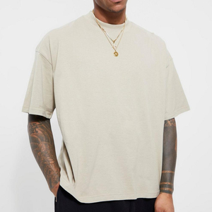 Nueva llegada de los hombres de gran tamaño Boxy Fit Camiseta 100% algodón de calidad Premium impresión personalizada disponible en lote de punto tipo de patrón - Product Image 2