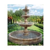 Elegante Marmeren Buitenfontein Met Gelaagde Bassin Voor Binnenplaats Tuin Villa Patio Resort Ingang En Erfgoed Landschap Decor