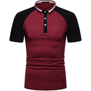 Premium Men's for Polos Transpirable Estilo urbano Camiseta de cuello en contraste de moda con manga corta Stretch Fit Activewear - Product Image 3