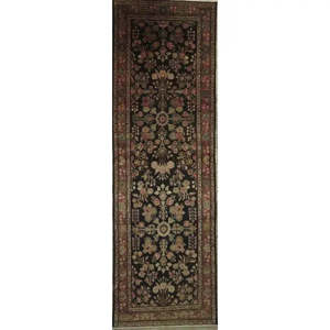 Artisan <b>Wool</b> Runner Carpet Ornate Vintage Motif Traditional Luxury Floor Decor Elegant Interior Accent Natural Textile Home - Product Image 1