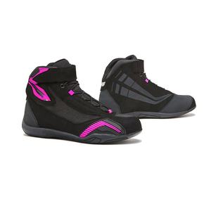 Zapatos deportivos de cuero transpirables para motocicleta, botas hasta la rodilla impermeables para Motocross, color negro - Product Image 4