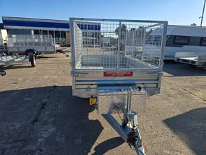 2024 tout nouveau 8x5 électrique basculant remorque AL-KO essieu 1300kg capacité acier plancher boîte de rangement Cargo utilitaire remorque électrique - Product Image 2