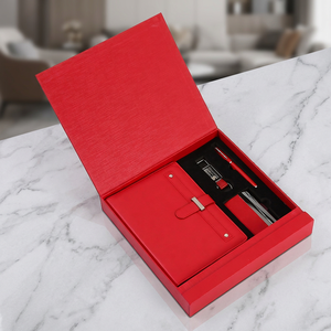 Set de Regalo Ejecutivo de Oficina, Cuaderno de Cuero PU, Obsequio Empresarial, Regalo Corporativo, Set de Papelería Premium con Logotipo Personalizado - Product Image 1