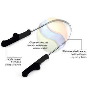 ที่ขูดลิ้นทองแดงคุณภาพพรีเมียม  ทำความสะอาดช่องปากด้วยสารธรรมชาติ  ที่ขูดลิ้นทองแดงบริสุทธิ์  อุปกรณ์กำจัดกลิ่นปาก - Product Image 2