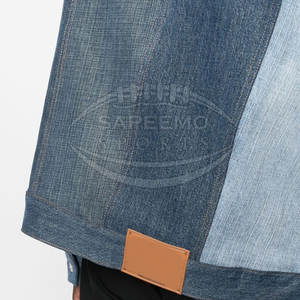 แจ็กเก็ตยีนส์มีสไตล์ของผู้ชายมีปกตั้งและโลโก้ด้านหน้าปรับแต่งได้ระบายอากาศได้ดีกันลมฤดูหนาว - Product Image 5