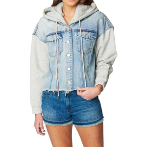 Nueva llegada de las mujeres de la calle de estilo chaqueta de mezclilla cómoda y sostenible de las mujeres chaqueta de mezclilla para la venta - Product Image 1