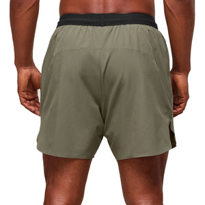 Shorts de course athlétiques pour hommes avec logo personnalisé, toile 100% polyester, séchage rapide, respirant, vêtements de sport pour l'entraînement, motif uni - Product Image 6