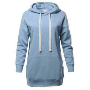 Stylish <b>Blue</b> Color <b>Women</b> <b>Hoodies</b> <b>for</b> Casual Daily Wear Soft Cotton Fabric Trendy Drop Shoulder <b>Women</b> <b>Hoodies</b> By Maven Togs - Product Image 2